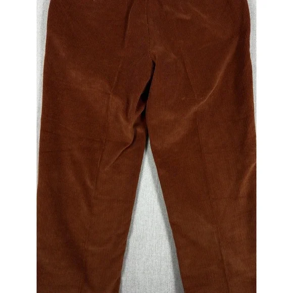 NWT $149 Orvis Wellington Supercord Pants 36x29 Rust Orange Leather Trim - Picture 14 of 16